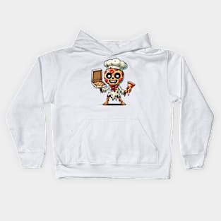 Slice of Fright: Pizza Zombie Chef Kids Hoodie